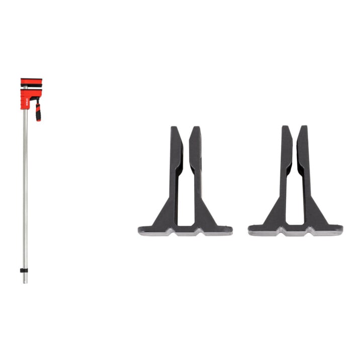 Set STIER Korpuszwinge 800 mm Spannweite 6000 N + Rahmenpressen-Set 4-teilig