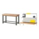 Set STIER Schwerlastwerkbank 4500 kg Premium BxTxH 1500x700x900 mm +...