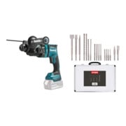 Set Makita Akku-Kombihammer f. SDS+ 18V DHR182Z + Stier SDS-Plus Bohrer & Meißelsatz, 17-teilig