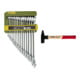 Set Proxxon Slim Line Jeu de clés mixtes anneau, 15 pièces, 6 - 21 mm + STIER Marteau de serrurier Robust+ 500 g avec protection de manche DIN 1041-1