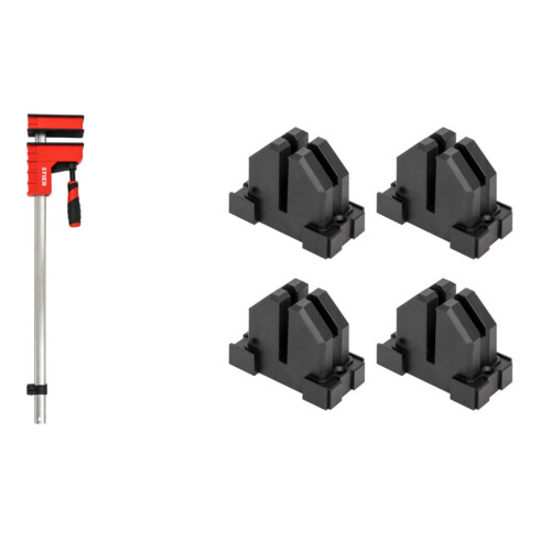 Set STIER Korpuszwinge 600 mm Spannweite 6000 N + Rahmenpressen-Set für...
