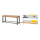 Set STIER Schwerlastwerkbank 4500 kg Premium BxTxH 2000x700x900 mm +...