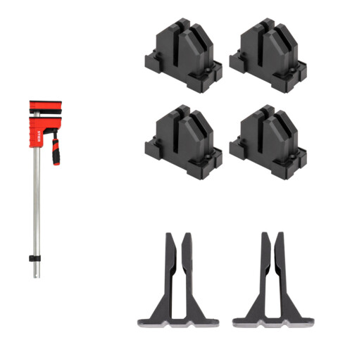 Set STIER Korpuszwinge 600 mm Spannweite 6000 N + Rahmenpressen-Set für...