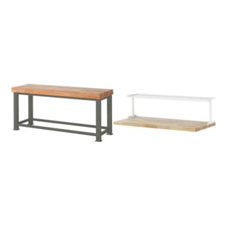 Set STIER Schwerlastwerkbank 4500 kg Premium BxTxH 2000x700x900 mm + Ablage...