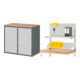 Set STIER Schubladenschrank Premium mit 12 Schubladen und Buchentop BxTxH...