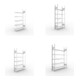 Set Büro-Anbauregal S3 COMPACT, 1850x1000x300 mm mit 5 Böden + Büroregal S3 COMPACT, 1850x1000x300 mm mit 5 Böden + Büroregal S3 COMPACT, 1850x750x300 mm mit 5 Böden + Büroregal S3 COMPACT, 1850x1250x300 mm mit 5 Böden