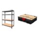 Set STIER Schwerlast-Fachbodenregal Fachlast 500kg HxBxT 1770x1800x600 mm + Systainer® T-LOC MFT BLACK-Edition-1