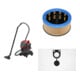 Set STIER Nass-Trockensauger SNT-20 Premium 1400 W 20 l + Vliesfilterbeutel 5 Stk. + Faltenfilter-Patrone FP 3600-1