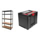 Set STIER Steck-Fachbodenregal Fachlast 250kg HxBxT 1800x1200x450 mm + Systainer³ IV Black Edition-1