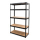 Set STIER Étagère à tablettes emboîtables Charge par tablette 250 kg HxIxP 1800x1200x450 mm + Systainer³ IV Black Edition