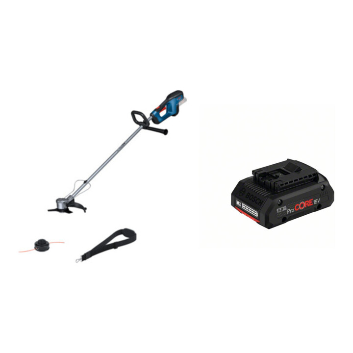 Set Bosch Akku-Freischneider GFR 18V-23 + Akkupack ProCORE 18 Volt, 4,0 Ah