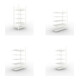 Set Büroregal COMPACT doppelseitig, 1850x750x600 mm mit 5 Böden + Büro-Anbauregal COMPACT doppelseitig, 1850x1000x600 mm mit 5 Böden + Büro-Anbauregal COMPACT doppelseitig, 1850x1250x600 mm mit 5 Böden + Büro-Anbauregal COMPACT doppelseitig, 1850x750x600 
