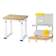 Set STIER Elektrisch höhenverstellbare Werkbank Premium BxTxH...