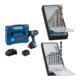 Set Bosch Akku-Drehschlagschrauber GDS 18V-1050 H + 7tlg. Robust Line Holzspiralbohrer-Set + 7tlg. Robust Line Betonbohrer-Set-1