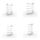 Set Büroregal S3 COMPACT, 1850x1000x300 mm mit 5 Böden + Büro-Anbauregal S3 COMPACT, 1850x1000x300 mm mit 5 Böden + Büro-Anbauregal S3 COMPACT, 1850x1250x300 mm mit 5 Böden + Büro-Anbauregal S3 COMPACT, 1850x750x300 mm mit 5 Böden