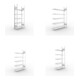 Set Büroregal S3 COMPACT, 1850x750x300 mm mit 5 Böden + Büro-Anbauregal S3 COMPACT, 1850x750x300 mm mit 5 Böden + Büro-Anbauregal S3 COMPACT, 1850x1000x300 mm mit 5 Böden + Büro-Anbauregal S3 COMPACT, 1850x1250x300 mm mit 5 Böden