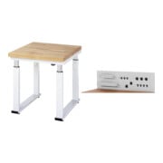 Set STIER Elektrisch Höhenverstellbare Werkbank Premium BxTxH...