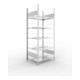 Set Büroregal S3 COMPACT, 1850x750x600 mm doppelseitig mit 5 Böden + Büro-Anbauregal COMPACT doppelseitig, 1850x1000x600 mm mit 5 Böden + Büro-Anbauregal COMPACT doppelseitig, 1850x1250x600 mm mit 5 Böden + Büro-Anbauregal COMPACT doppelseitig, 1850x750x6