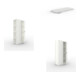 Set CLIP 150 AR Modul 2000 x 1000 x 400 RAL 7035 kpl. mit 5 Böden + CLIP 150 GR Modul 2000 x 1000 x 400 RAL 7035 kpl. mit 5 Böden + CLIP 150 Zusatzboden 1000x400 mm in RAL 7035 mit 4 Fachbodenträger