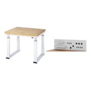 Set STIER Elektrisch Höhenverstellbare Werkbank Premium BxTxH...
