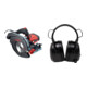 Set Mafell Handkreissäge K 65 cc im T-MAX + STIER Kapselgehörschutz SGR-40 FM Radio Bluetooth 800 mAh