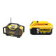 Set DeWalt Akku- und Netz-Radio DCR027-QW + Ersatz-Akku DCB184-XJ-1