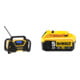 Set DeWalt Akku- und Netz Kompakt-Radio mit Bluetooth + Ersatz-Akku DCB184-XJ-1