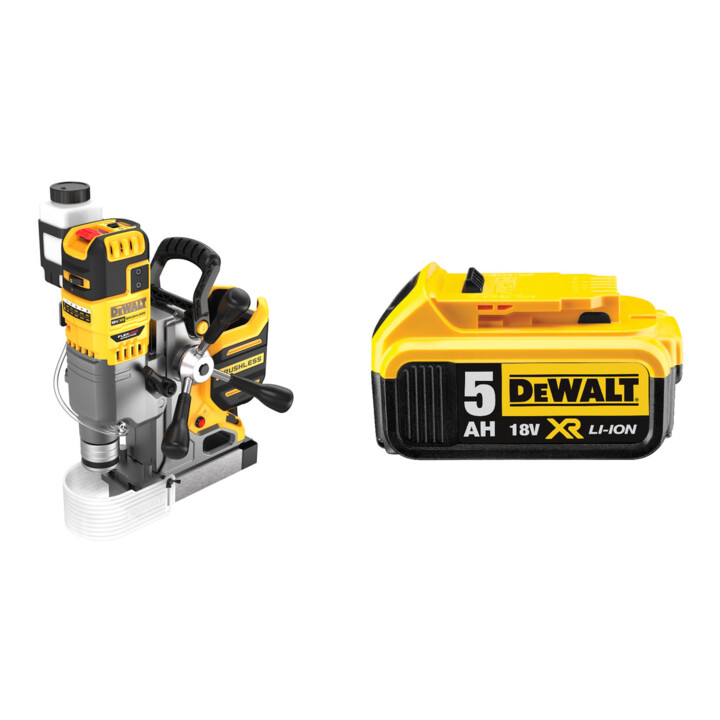 Set DeWalt Akku-Magnetbohrmaschine 18V Basisv. + Ersatz-Akku DCB184-XJ