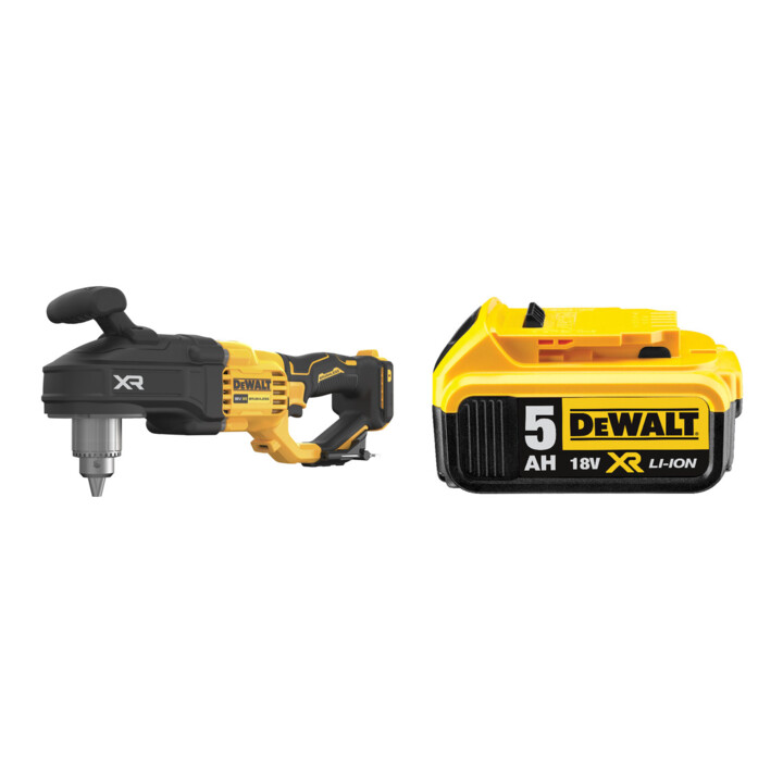 Set DeWalt Akku-Winkelbohrmaschine 18V + Ersatz-Akku DCB184-XJ