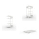 Set CLIP S3 150 LR AR 2000 x 1000 x 600 RAL 7035 kpl. mit 5 Böden + CLIP 150 Zusatzboden 1000x600 mm in RAL 7035 mit 4 Fachbodenträger + CLIP S3 150 LR GR 2000 x 1000 x 600 RAL 7035 kpl. mit 5 Böden