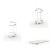 Set CLIP S3 230 LR AR 2000 x 1000 x 500 RAL 7035 kpl. mit 5 Böden + Fachboden MS 230 CLIP 1000x500 mm grau + CLIP S3 230 LR GR 2000 x 1000 x 500 RAL 7035 kpl. mit 5 Böden