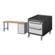 Set STIER Werkbank Premium mit 5 Schubladen BxTxH 2000x700x890mm +...