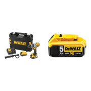 Set DeWalt Schlagbohrschrauber (BL) 18 V / 5 Ah - DCD996P2-QW + Ersatz-Akku DCB184-XJ