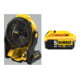 Set DeWalt Akku-Ventilator, 18V, Basisversion + Ersatz-Akku DCB184-XJ