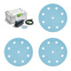 Set Festool Exzenterschleifer ETS EC 125/3 EQ-Plus + Schleifmittel Granat D125 P120 GR/50 + Schleifscheiben STF D125 P80 GR Granat + Schleifscheiben STF D125/8 P40 GR/50-1