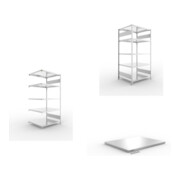 Set CLIP S3 230 LR AR 2000 x 1000 x 800 vzk kpl. mit 5 Böden + CLIP S3 230 LR GR 2000 x 1000 x 800 vzk kpl. mit 5 Böden + Fachboden MS 230 CLIP 1000x800 mm verz.