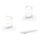 Set CLIP S3 230 LR AR 2000 x 1300 x 300 RAL 7035 kpl. mit 4 Böden + Zusatzboden CLIP 230 1300x300 230 kg grau + CLIP S3 230 LR GR 2000 x 1300 x 300 RAL 7035 kpl. mit 4 Böden
