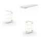 Set CLIP S3 230 LR AR 2000 x 1300 x 400 RAL 7035 kpl. mit 4 Böden + Zusatzboden CLIP 230 1300x400 230 kg grau + CLIP S3 230 LR GR 2000 x 1300 x 400 RAL 7035 kpl. mit 4 Böden