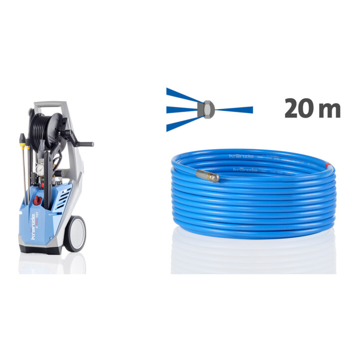 Set Kränzle Hochdruckreiniger K 1154 TST + Rohrreinigungsschlauch F-20 m (D12)