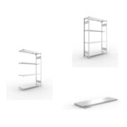 Set CLIP S3 230 LR AR 2000 x 1300 x 400 vzk kpl. mit 4 Böden + CLIP S3 230 LR GR 2000 x 1300 x 400 vzk kpl. mit 4 Böden + Zusatzboden CLIP 230 1300x400mm 230kg vzk