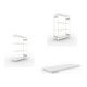 Set CLIP S3 230 LR AR 2000 x 1300 x 500 RAL 7035 kpl. mit 4 Böden + Zusatzboden CLIP 230 1300x500 230 kg grau + CLIP S3 230 LR GR 2000 x 1300 x 500 RAL 7035 kpl. mit 4 Böden