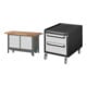 Set STIER Werkbank Premium mit abs. Fahrgestell, 3 Schubladen und 1...