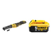 Set DeWalt Akku-Ratsche, 3/8-1/2Z, 18 V, Basisversion + Ersatz-Akku DCB184-XJ