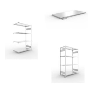 Set CLIP S3 230 LR AR 2000 x 1300 x 600 vzk kpl. mit 4 Böden + CLIP S3 230 LR GR 2000 x 1300 x 600 vzk kpl. mit 4 Böden + Zusatzboden CLIP 230 1300x600mm 230kg vzk