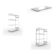 Set CLIP S3 230 LR AR 2000 x 1300 x 600 vzk kpl. mit 4 Böden + CLIP S3 230 LR GR 2000 x 1300 x 600 vzk kpl. mit 4 Böden + Zusatzboden CLIP 230 1300x600mm 230kg vzk