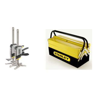 Set Stanley Tradelift Doppelpack + Werkzeugkasten CantiLever Metall