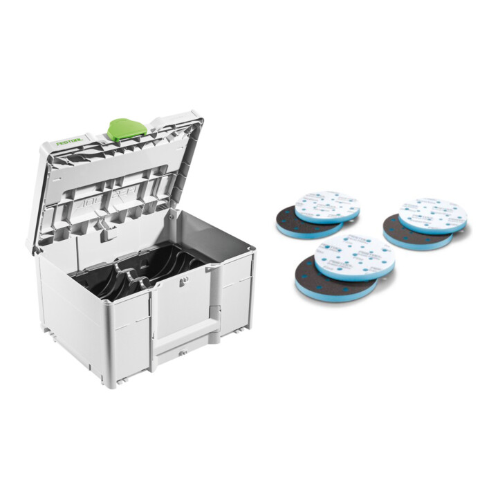 Set Festool Systainer³ SYS-STF D150 + Schleifmittel Granat PROfile D150 GR PRO/10-Set
