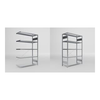 Set Fachboden-Anbauregal S3 CLIP + Fachbodenregal S3 CLIP