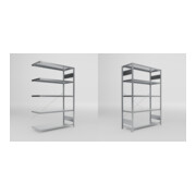 Set Fachboden-Anbauregal S3 CLIP + Fachbodenregal S3 CLIP