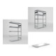 Set Fachboden-Anbauregal S3 CLIP + Fachbodenregal S3 CLIP + Zusatzboden CLIP 230 1300x500mm 230kg vzk